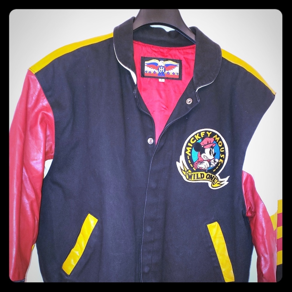 Vintage Mickey Mouse Varsity Style Jacket